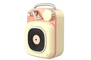 Creative Wireless Bluetooth Speaker Mini Portable Retro Small Sound Suitable for Outdoor-Yellow