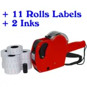 Shop Market Price Guns Labeller Machine 8 Digit Format + 11 Rolls Label & 2 Inks