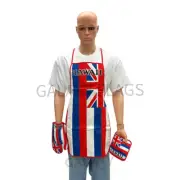 Hawaii Flag Kitchen & BBQ 3pc Set w/Apron Oven Mitt Potholder Hawaii Flag