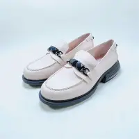 在飛比找Yahoo!奇摩拍賣優惠-熱款直購#ASH女鞋 英倫風 真皮氣墊款重工時尚樂福鞋 休閒