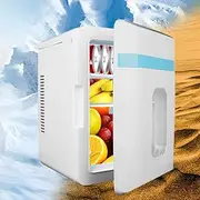 PP-Kic Car Household Compact Refrigerator, Beauty Mini Fridge, Refrigerated Fruit And Vegetable Freezer, Outdoor Small Icebox, Beer And Beverage Small Fridge, 10L Large Capacity, White