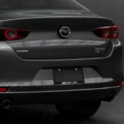 Black Rust Free Mugen Stainless Steel License Plate Frame W/ Caps for Honda (for: Honda Civic)