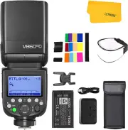 Godox V860III-C TTL Flash for Canon, 2.4G Wireless X System HSS 1/8000S, Optimal