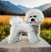 Bichon Frise Dog Patch Embroidered Cut out Iron on Sew on