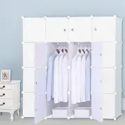 DIY 12 16 Cube Storage Cupboard Cabinet Wardrobe Rack Toy Book Shelves Compartme (16 Cube White)