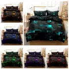 3D Gradient Printing Quilt/Doona/Duvet Cover Bedspread Bedding Set Single Size