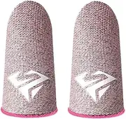 Finger Sleeves for Gaming,Thumb Sleeves Mobile Gaming Finger Protector,Breathable Fingertips Finger Cover,Non-Scratch Sensitive Screen Gaming Artifact Thumb Gloves Finger Game Sleeve(pink)