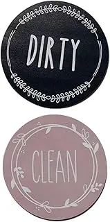 Dishwasher Magnet Clean Dirty Sign Dishwashing Supplies Home Organization and Storage Double Sided Reversible Cleaning and Dirt Sign for Dishwasher
