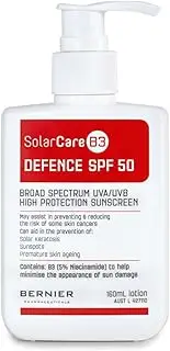 SolarCareB3 Defence SPF 50 Sunscreen, Broad Spectrum UVA/UVB Protection, 5% Niacinamide - 160ml