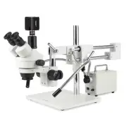 AmScope 7X-135X Trinocular Stereo LED Microscope Backlit 8M HDMI/WiFi/LAN Camera