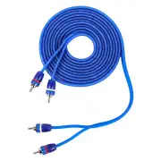 NEW SKAR AUDIO 9 FT 2-CHANNEL TWISTED PAIR AUDIOPHILE GRADE INTERCONNECT CABLE