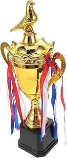 EXAOMBLE Pigeon Trophy Cup Crown Cap High-end Trophies for Boys and Girls for Sports Events Award Ceremonies and Pigeon Racing Celebrating Achievements and Glory