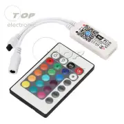 Mini Wifi LED Controller+ IR Remote For 5050/3528 RGB/RGBW LED Strip Light Phone