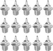 [uxcell] 15pcs Track Spikes 6.8mm Steel Small Pointed Replacement Spikes for Sprint Short Running Track Shoes, Silver Tone