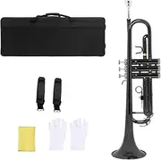 Hellery B Flat Brass Trumpet for Beginners And Students with Carrying Case