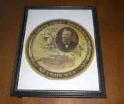 LOUIS OBERT BREWERY FRAMED COLOR AD PRINT - ST. LOUIS