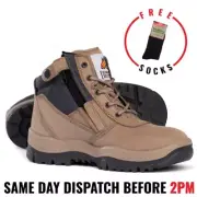 Mongrel 261060 Men's Stone Steel toe Safety Work Boot, Australian Made!