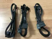 LOT 5 Pcs eVGA 6 pin to 3x SATA DRIVER POWER cable FOR EVGA SuperNOVA