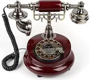 Audio Guest Book Wedding Phone with Classic Rotation Dial, Record Customized Audio Message, Retro Phone Audio GuestBook, Wedding Birthday Party Confession Message Voicemail