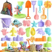 Beach Sand Toys for Kids - 31 Pcs Sandbox Toy Set for Kids 3-10, Sand Castle Toy