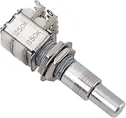 Alnicov Guitar Bass Mini Dual Pots Stacked Concentric Potentiometer W/Center Detent B50K