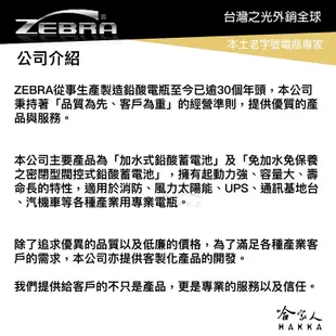 ZEBRA ZTX7A 機車電池 免加水 台灣製造 摩托車電池 YTX7A-BS GTX7A-BS 7號電池 電瓶 哈家