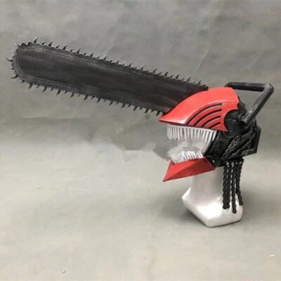 Chainsaw Man Pochita Man Cosplay PVC Helmet Mask Handsaw Halloween Weapon props