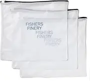 [Fishers Finery] Mesh Laundry Bags - Large Sweater Size Zipper Wash Bags for Delicates - Washing Machine Durable and Safe, Lingerie and Garment Bag (3 Pack)