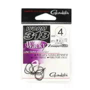 Gamakatsu 66646 Worm 318 Wacky Hook Size 4 ,8 Per pack (2659)