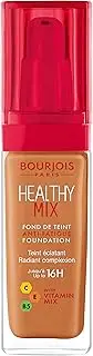 [Bourjois] Healthy Mix Anti-Fatigue Foundation - Dark Amber - Medium Coverage - Semi-Matte Finish - 30 ml