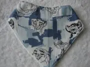 Lion King Blue Bandana Dribble Bibs Cotton Front Towelling Back Handmade