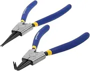TEHAUX 2pcs Install and Remove The Spring Clamp Extended Point Pliers External Retaining Ring Pliers Hand-operated Locking Clamp Tools Retaining Clip E-ring Pliers High-carbon Steel