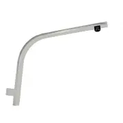 Ascend Square Chrome Gooseneck Wall Shower Arm