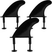 Universal Softboard Fins Black Fins for Surfboard SUP Stand Up Paddle Board
