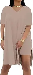 Difanlv Plus Size Womens 2 Piece Outfits Tracksuits Short Sleeve Tunic Tops Bodycon Shorts Sweatsuit Sets