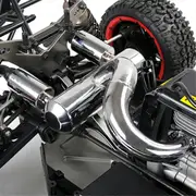 RC Car Double Mute Pipe Exhaust Pipe for 1/5 5Ive T Rovan 29CC 30.5CC 32CC 36CC 45CC Engine Rc Car Photo Color