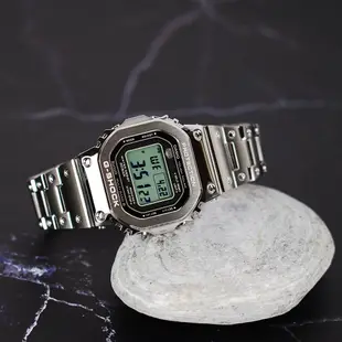 ∣聊聊可議∣CASIO 卡西歐 G-SHOCK 全金屬太陽能電波手錶-銀 GMW-B5000D-1