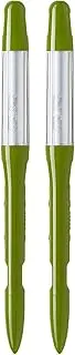 SUSTEE Watering Indicator (Set of 2) - Tells You When to Water - Works for All Plants and Soils - Simple, Battery Free - Made in Japan (Green, Small)