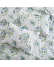 Unikome Floral & Geometric Printed Coverlet Set