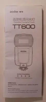 NEW Godox Thinklite camera flash TT600 Manual only