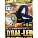【現貨】頭燈 LED頭燈 激強光 USB充電式 超輕量頭燈