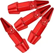 DRESSOOS 4pcs Spiked Valve Stem Caps for Car Tires Stylish Tire Valve Covers Easy Installation Compatible with Various Vehicles Sleek Modern Design