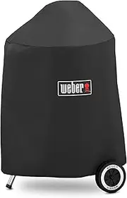 [weber] 7141 Luxus Abdeckhaube Protective Waterproof Cover, Black, 47 cm