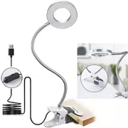 8X Magnifying Lamp Desk Table Top Glass Beauty Nail Salon Tattoo Magnifier Light