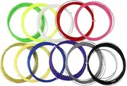 CORHAD Badminton Racket Strings Set 10pcs Mixed Colors 28lb Strength for Training Racquets