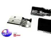 From OZ Quality 2PC USB PLUG 4 PIN SOLDER TYPE CONNECTOR PCB MOUNT MALE FEMALE