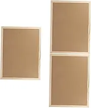 HAPINARY 3pcs Cork Board Accessories Creative Message Board Reminder Notice Wall Cork Display Bulletin
