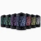 NNEDSZ Aroma Diffuser Aromatherapy LED Night Light Iron Air Humidifier Black For