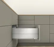 Blum MB-E-BC-400 Merivobox "E"H 16 Inch Full Extension Concealed - Matte Indium