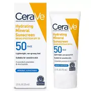 100% Mineral Sunscreen SPF 50, Face Sunscreen with Zinc Oxide & Titanium Dioxide